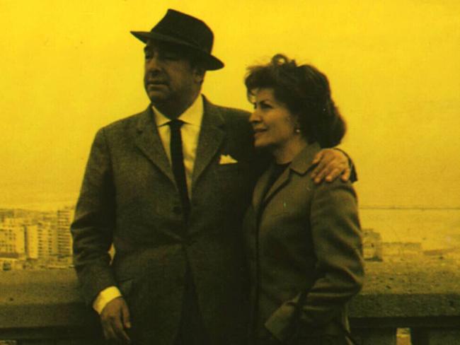 Poet Pablo Neruda & wife Matilde Urrutia.Mati/FamNeru/Fam