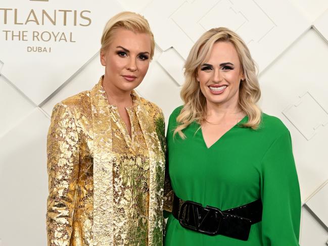 Ramona Agruma and Rebel Wilson attend the opening of Atlantis The Royal, Dubai's new ultra-luxury hotel. Picture: Jeff Spicer/Getty Images for Atlantis The Royal