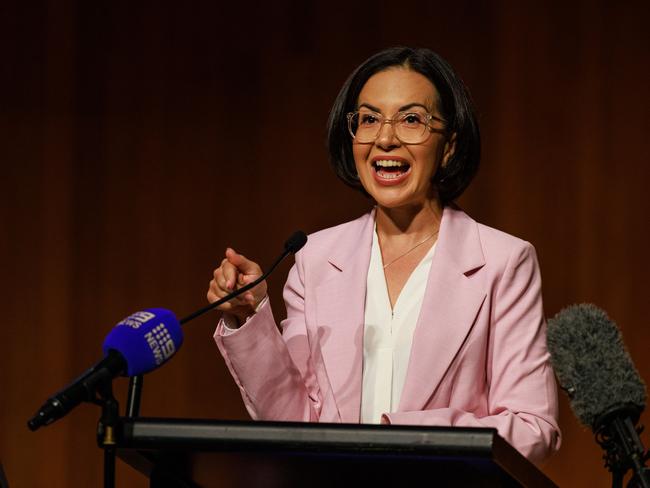 NSW Minister for Education Prue Car, at the HSC First in Course ceremony at UNSW on Wednesday. Picture: Justin Lloyd.