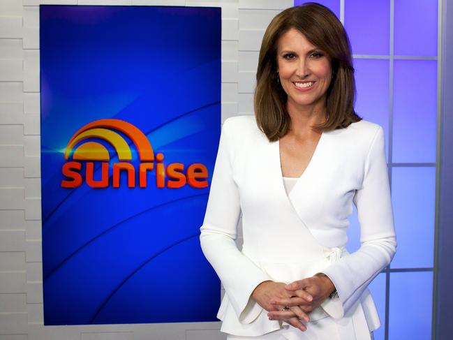 Nat Barr hosts Sunrise. Picture: Channel 7.