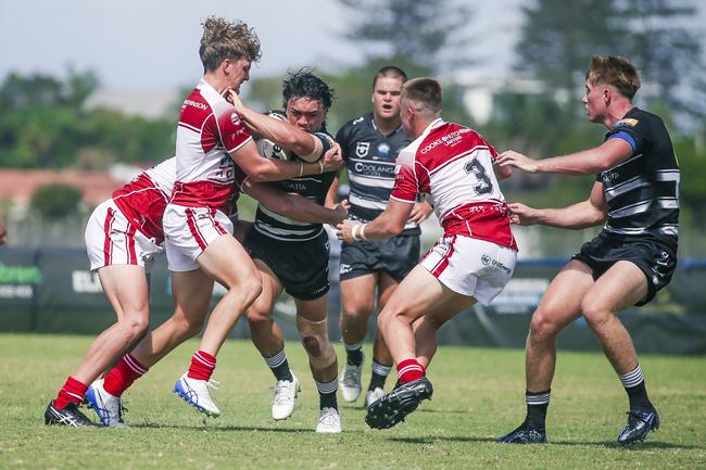 Tweed fullback Ray Puru taking the ball forward in round 1 against Redcliffe.Picture: Glenn Campbell