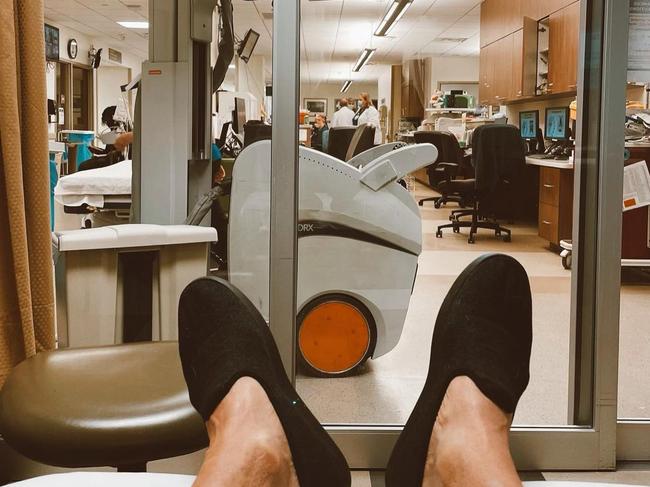 Greg Norman spent Christmas Day in hospital. Picture: Instagram