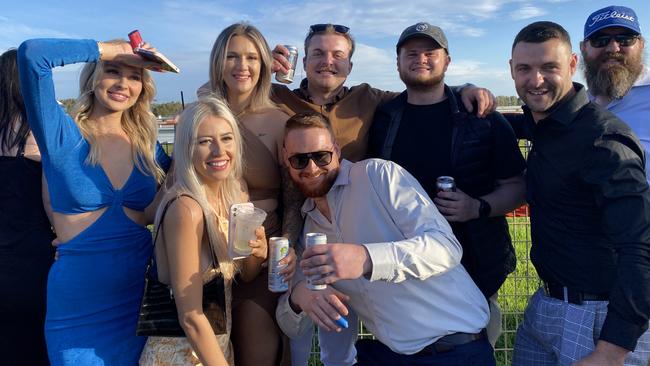 Getting their party on at the 2022 Coffs Cup. Picture: Matt Gazy