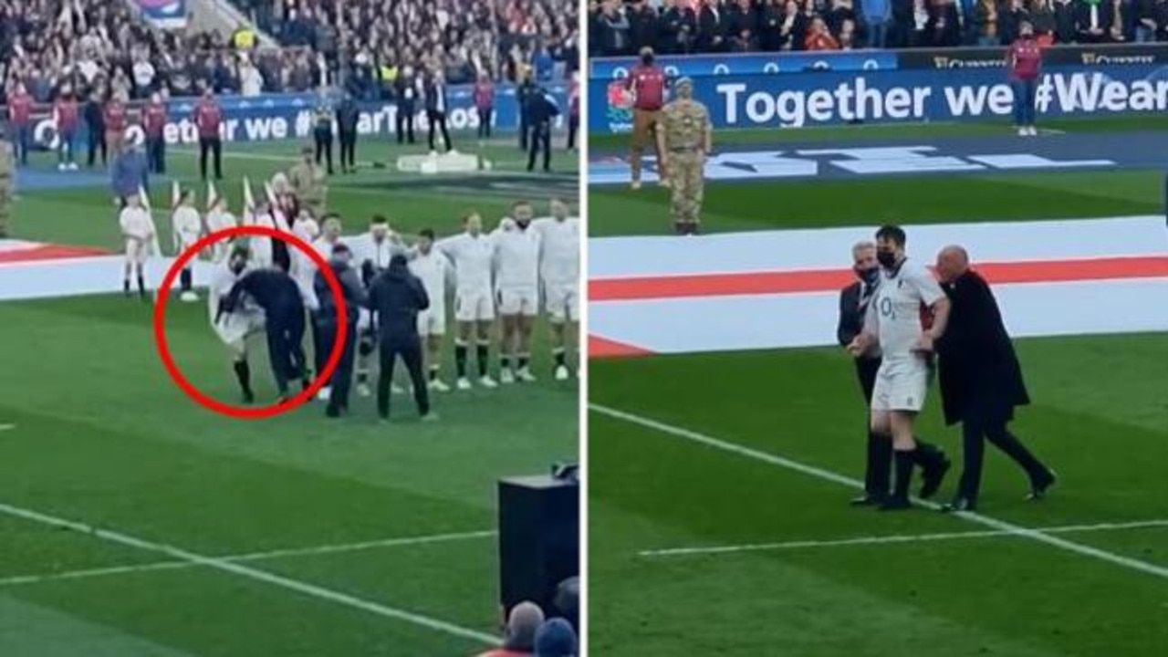Inggris vs Irlandia Enam Negara, penyerbu lapangan Daniel Jarvis, berita rugby