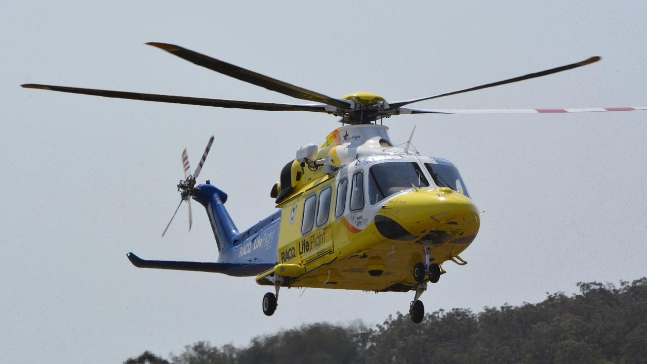 LifeFlight has been called to a single-vehicle crash on 4AK Road at Oakey.