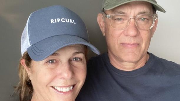 Tom Hanks and Rita Wilson share a photo from the Gold Coast University Hospital