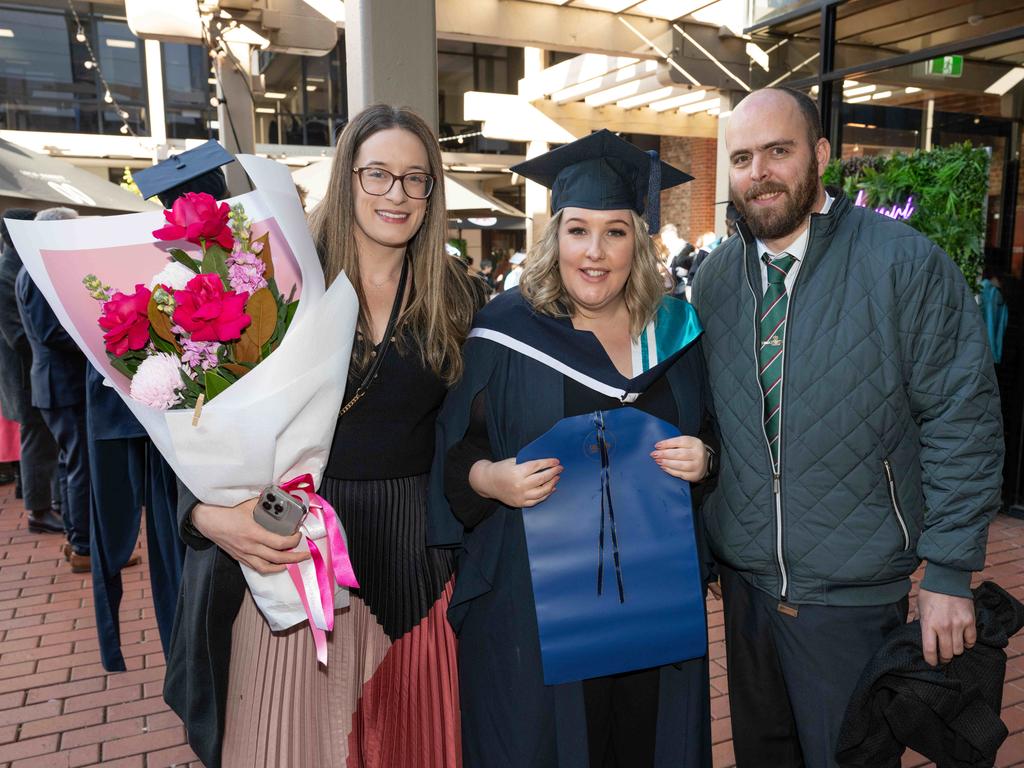 Vanessa Gatto, Steph Reynolds and Rob Whitfield. Picture: Brad Fleet