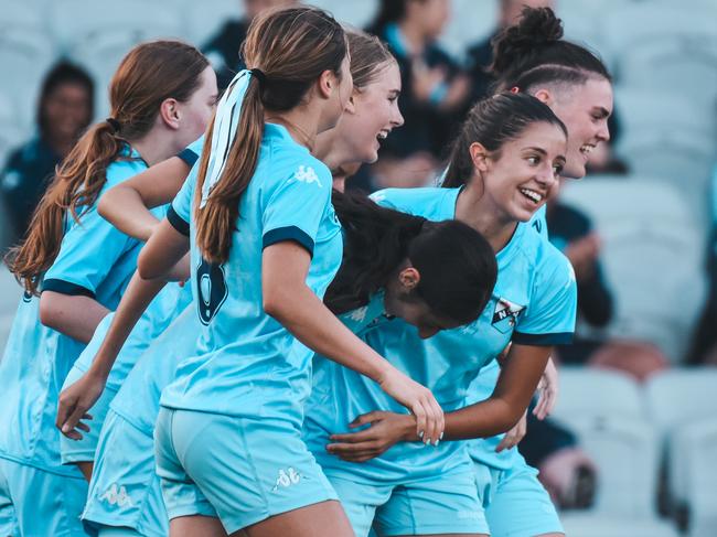 NSW Metro in action at the 2023 Football Australia National Youth Championships.