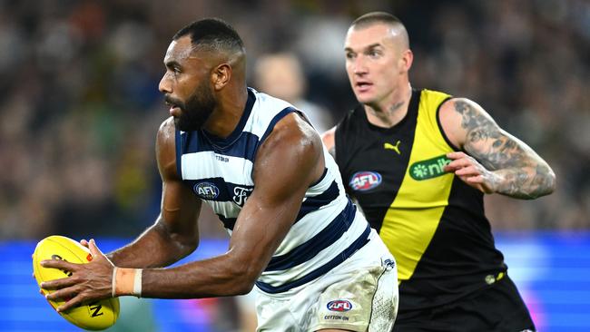 Geelong’s Esava Ratugolea has requested a trade to Port. Picture: Quinn Rooney/Getty Images