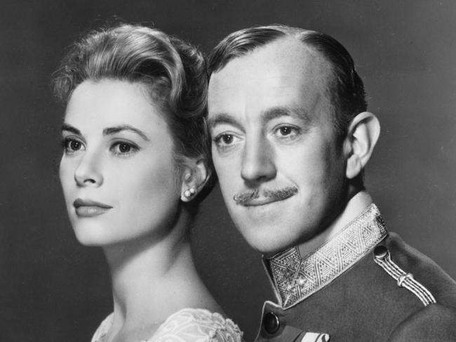 Grace Kelly and Alec Guinness in The Swan. headshot actor actress movies film scene usa