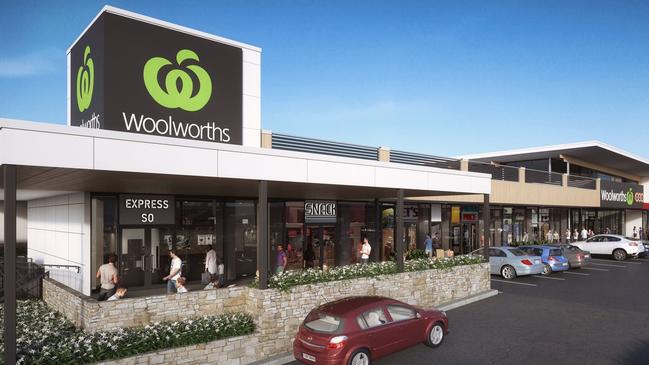 Artist’s impression of the new Woolworths shopping centre development at Dakabin.