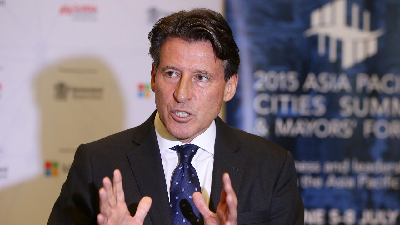 London Games organiser Lord Sebastian Coe, keynote speaker at the Asia Pacific Cities Summit, Brisbane Exhibition and Convention Centre, South Brisbane. Photographer: Liam Kidston.