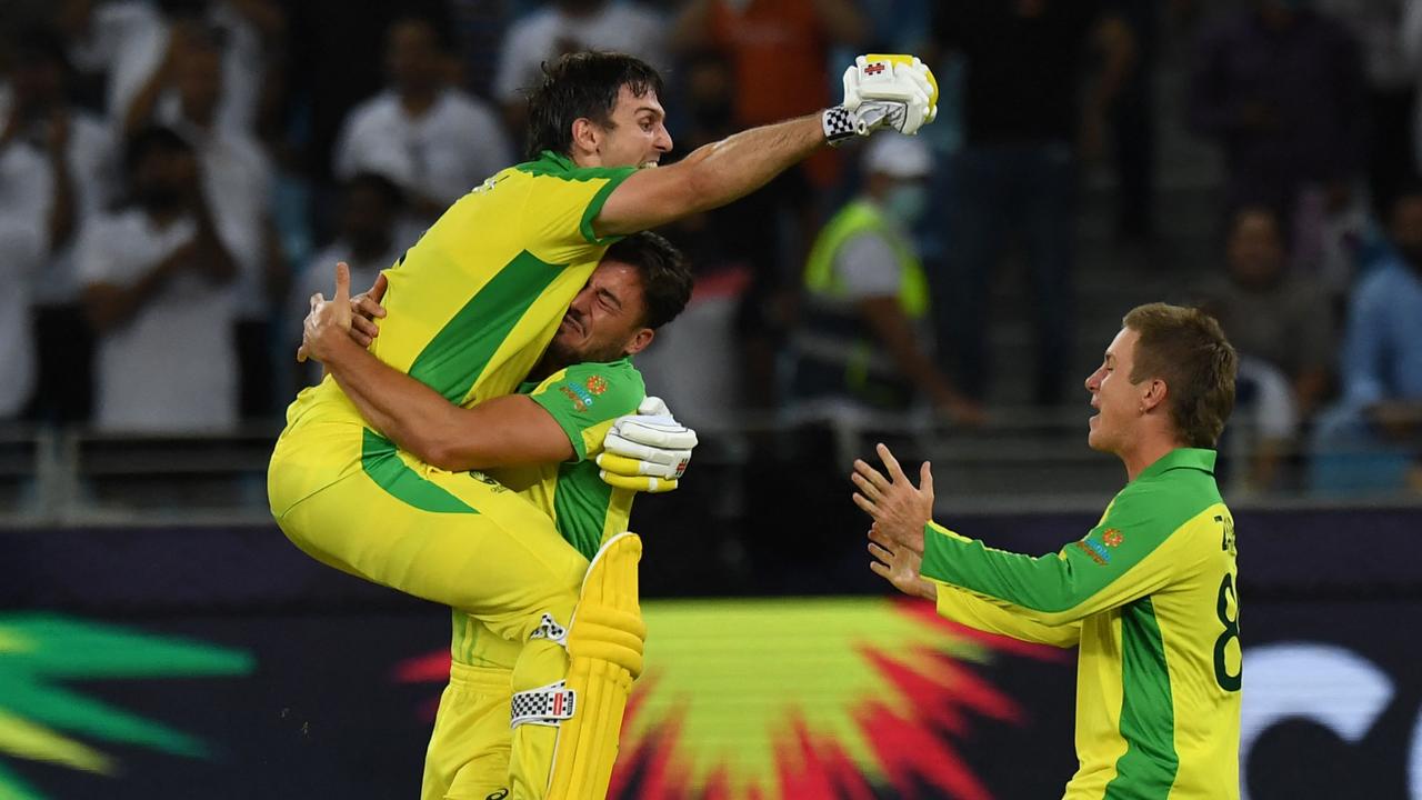 Mitch Marsh was the hero in Australia’s T20 World Cup win. Picture: Indranil Mukherjee / AFP