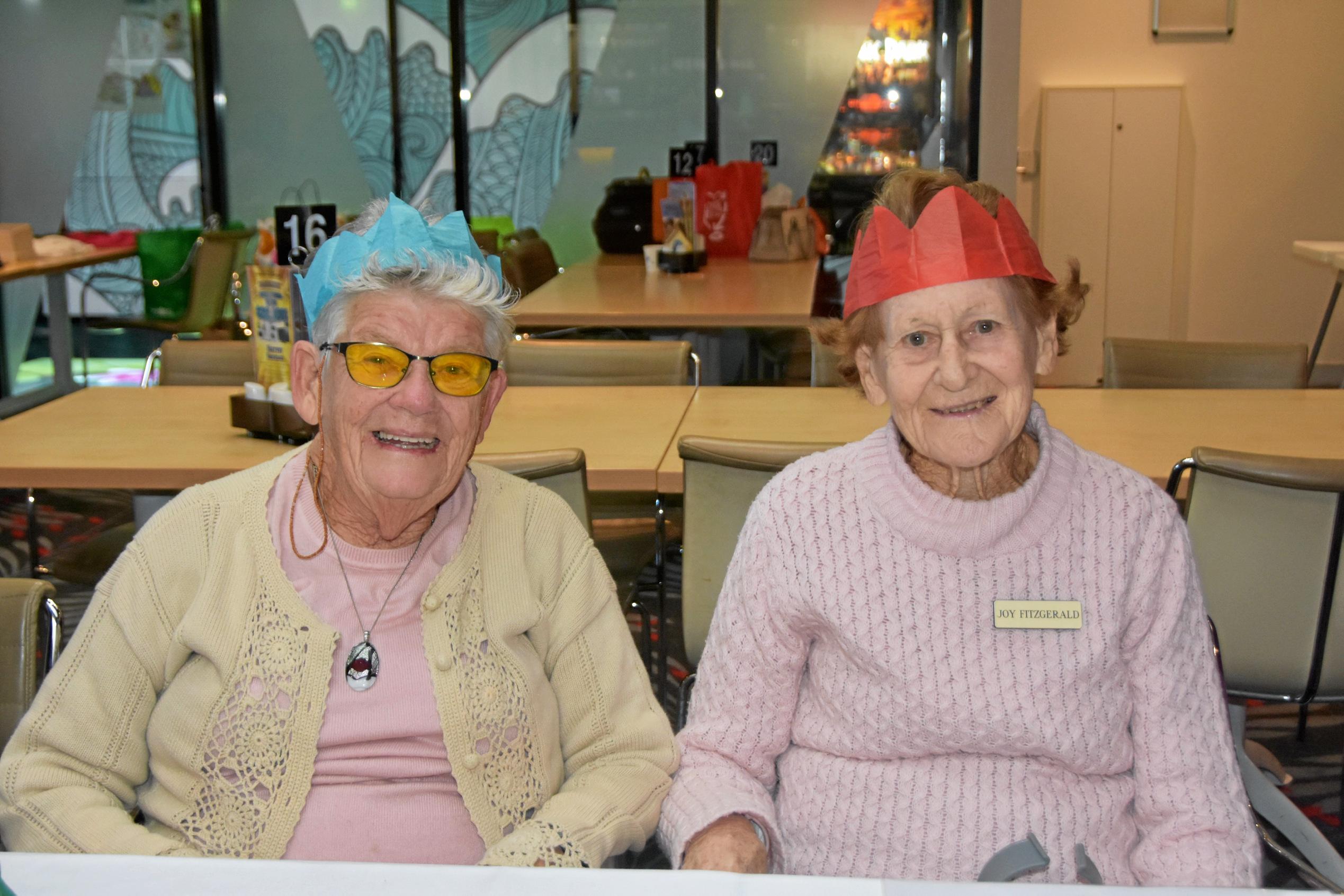 WAR WIDOWS: Joan Sinclair and Joy Fitzgerald. Picture: Caitlin Zerafa