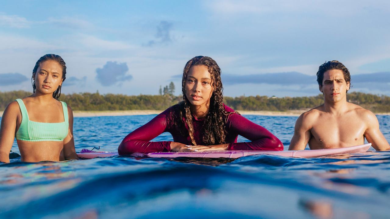 Surviving Summer season two features Lilliana Bowrey as Poppy Tetanui, Savannah La Rain as Bodhi Mercer and João Gabriel Marinho as Marlon Sousa. Picture: Supplied.