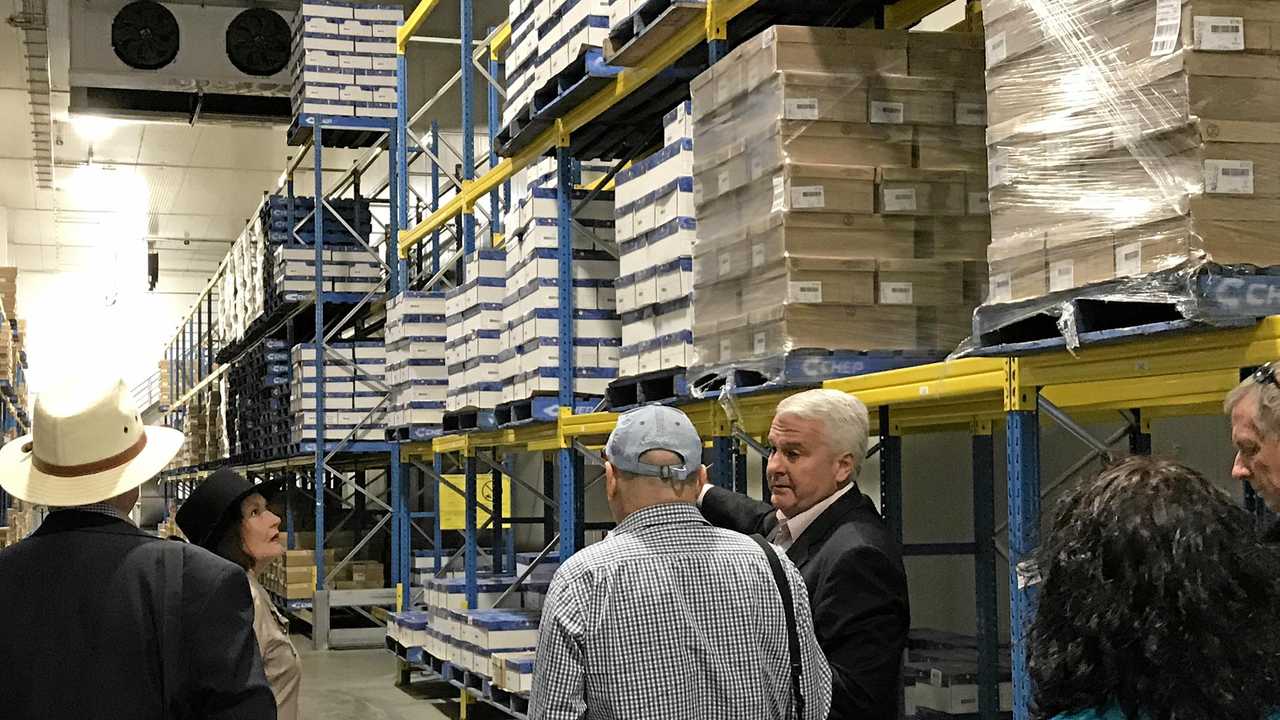Nolan Meats director Terry Nolan gives a guided tour of their new processing facility. Picture: Tom Daunt