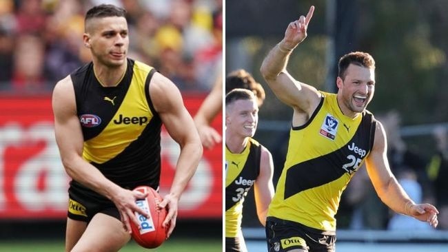 Toby Nankervis and Dion Prestia have overcome injuries for the Tigers.