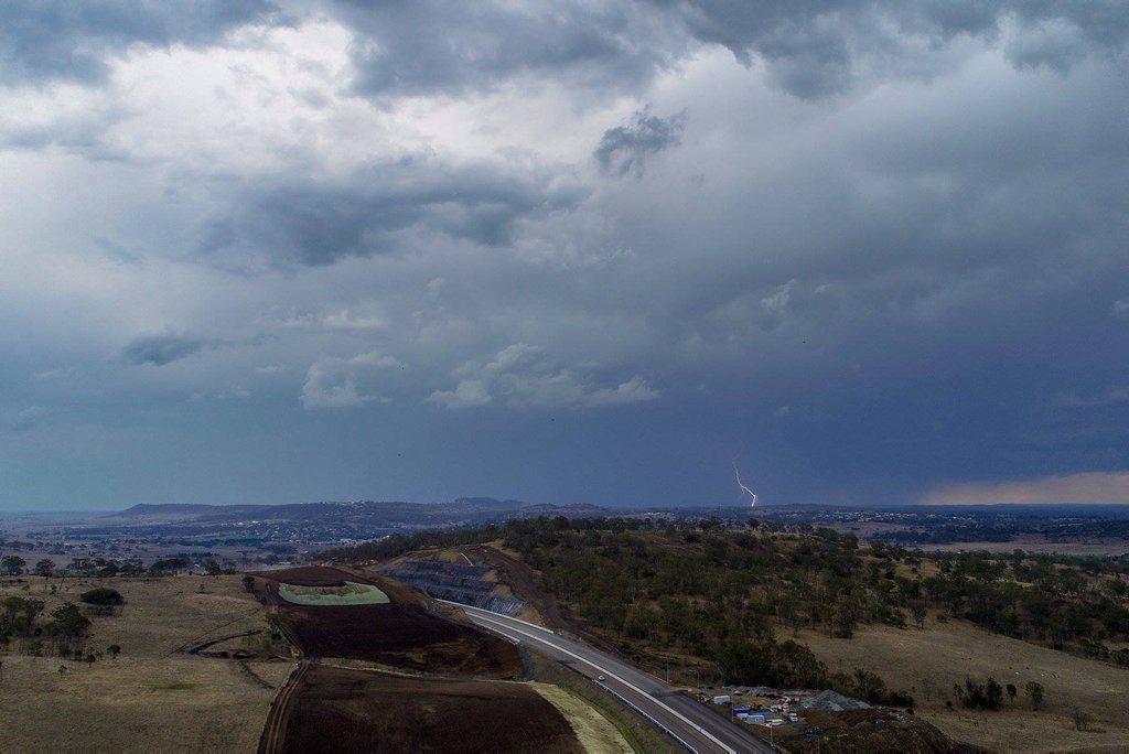 New drone photos show the TSRC construction progressing in October 2018. Picture: Nexus TSRC