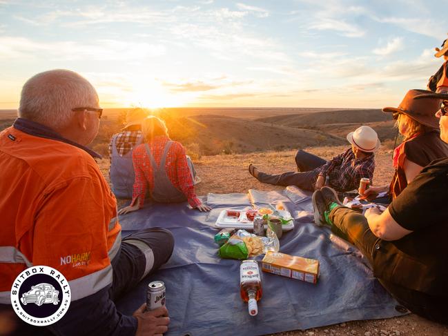 Day 2: Hay to Silverton — What a way to finish the day. Photo: BOX RALLIES