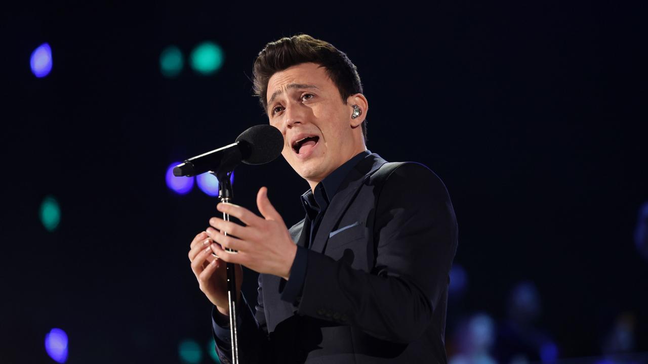 Zak Abel performs on stage during the Coronation concert. Picture: Getty Images