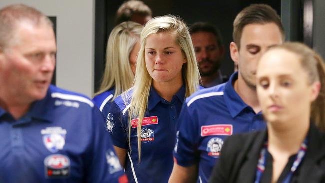 Western Bulldogs skipper Katie Brennan lost her appeal to play in the Grand Final. Picture: Andrew Tauber