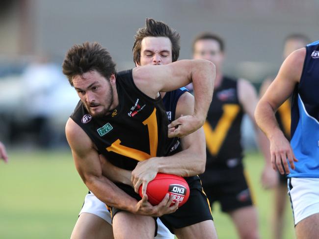 Ruddock has been a standout up front and in the middle for Happy Valley. Picture: Stephen Laffer