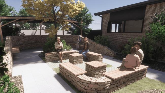 Concept pictures of a new Ferryden Park development to address homelessness among older women. Picture: Supplied