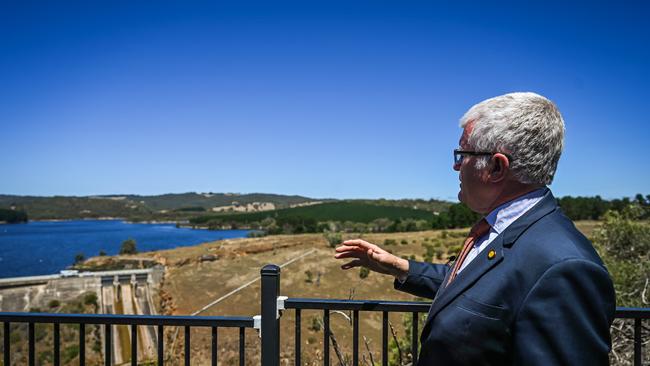 Detective Superintendent Des Bray pictured at Myponga Reservoir. Picture: Naomi Jellicoe