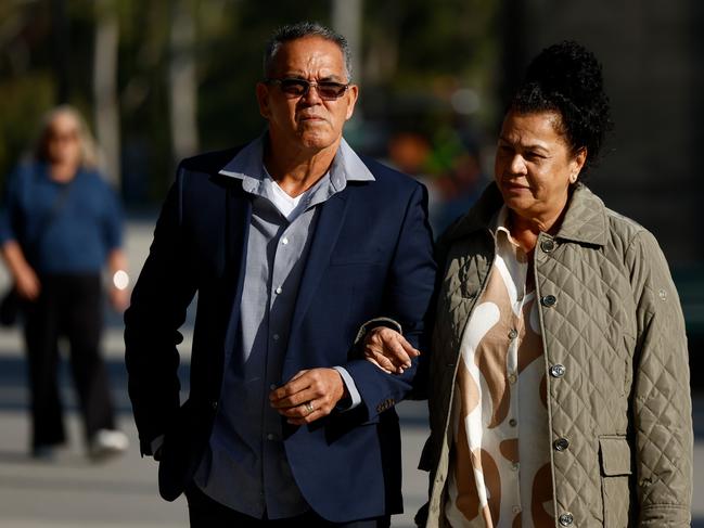 Michael McLean seen during Robert Walls Funeral Service. Picture: Getty