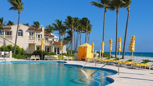 Inside Trump’s opulent resort in Florida. Picture: Courtesy Mar-a-Lago Club