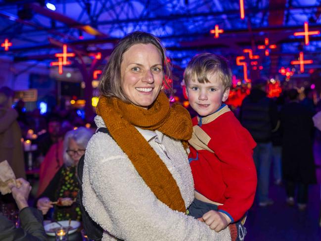 Caroline McLeod and Milton at Winter Feast 2025 in Hobart. Picture: Caroline Tan