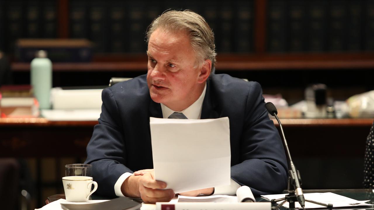 One Nation’s Mark Latham was called a “fascist” during a shouting match in the upper house. Picture: Richard Dobson