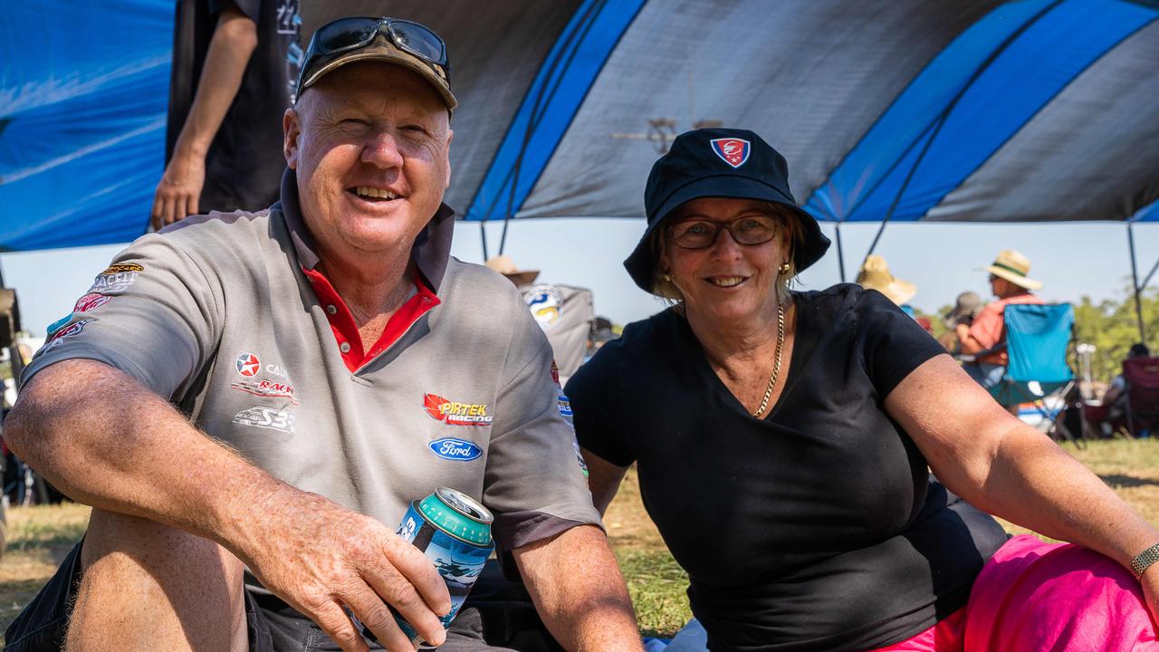 Colin Hales and Angela Hales at the 2023 Darwin Supercars. Picture: Pema Tamang Pakhrin