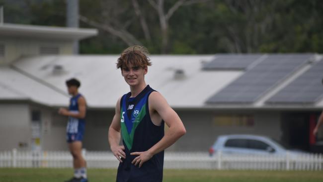 AIC First XVIII AFL footy game between Ambrose Treacy College and St Edmund's College. Wednesday March 8. Picture, Nick Tucker.