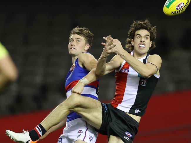 Max provided a strong target for the Saints. Picture: Michael Klein