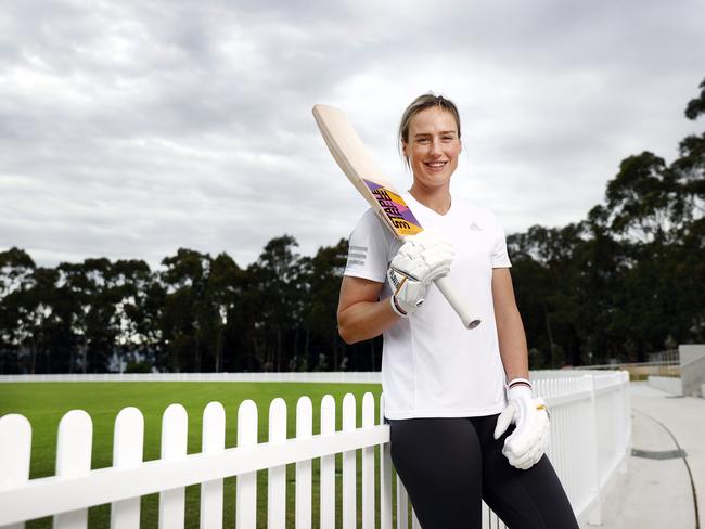 Ellyse Perry hopes the exhibition will inspire other young girls to play cricket.Picture: Richard Dobson