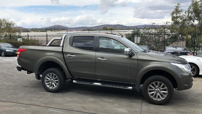 ACT police seized three horses and a Mitsubishi Triton ute during a fraud probe into Red Hill man Jeremiah Thomas James Deakin. Picture: Supplied/ACT Policing