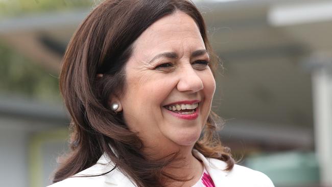 BRISBANE, AUSTRALIA - OCTOBER 31: Queensland Premier Annastacia Palaszczuk arrives to vote in her electorate in Inala, on October 31, 2020 in Brisbane, Australia. Labor premier Annastacia Palaszczuk is campaigning for a third term against the Liberal National party led by Deb Frecklington. A record number of Queenslanders voted early ahead of election day, due to the COVID-19 pandemic. (Photo by Jono Searle/Getty Images)