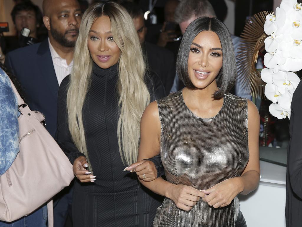 La La Anthony and Kim Kardashian turned heads in Manhattan. Picture: AP