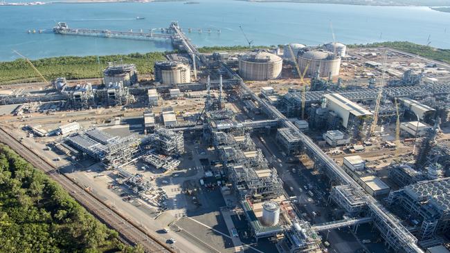 An aerial shot of INPEX-operated Ichthys LNG Project at Bladin Point.