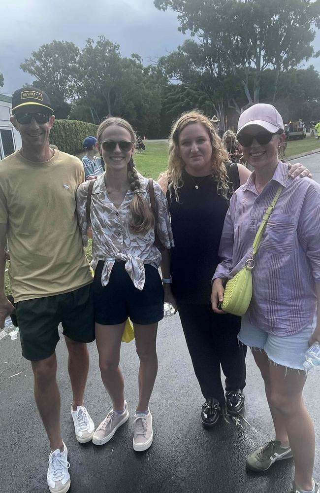 Dan, Jo, Lisa and Jess at the SummerSalt festival at Seafront Oval, Pialba on March 9, 2024. Credit: Adam Miller