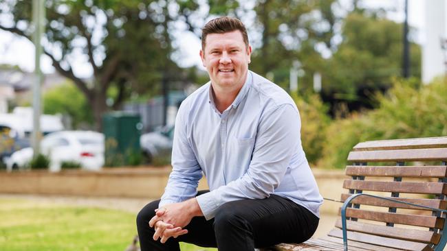 Liberal candidate Nathan Conroy in Frankston ahead of the upcoming Dunkley by-election. Aaron Francis / Herald Sun