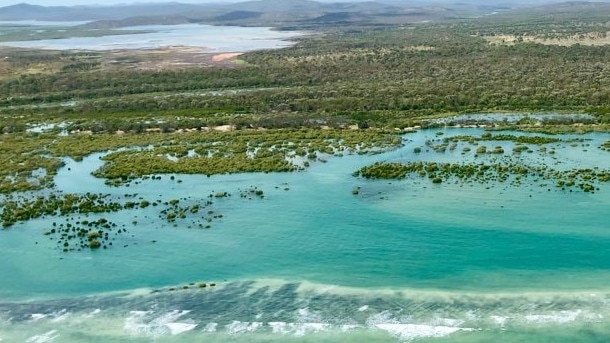 North End of Curtis Island during a king tide.