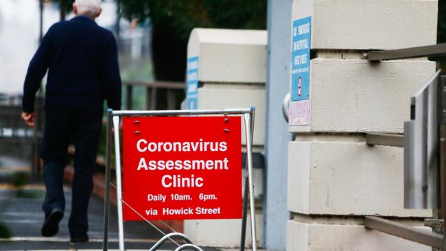 The coronavirus assessment clinic set up in Launceston. Picture: PATRICK GEE