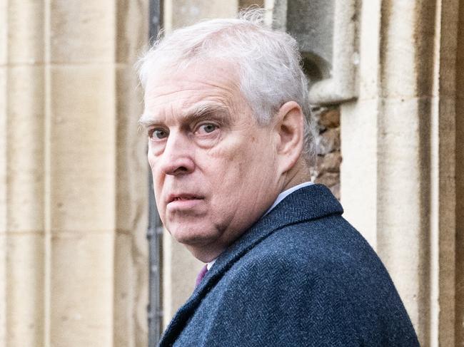 SANDRINGHAM, NORFOLK - DECEMBER 25: Prince Andrew, Duke of York attends the Christmas Day service at Sandringham Church on December 25, 2022 in Sandringham, Norfolk. King Charles III ascended to the throne on September 8, 2022, with his coronation set for May 6, 2023. (Photo by Samir Hussein/WireImage)