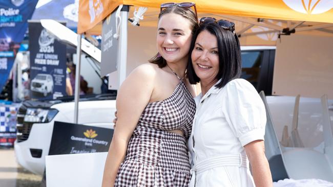 Mount Isa Rodeo 2024 - Brooklyn Ruddy and Rachel Kelly at the Mount Isa Rodeo. Picture by Luke Marsden. - Photo Supplied