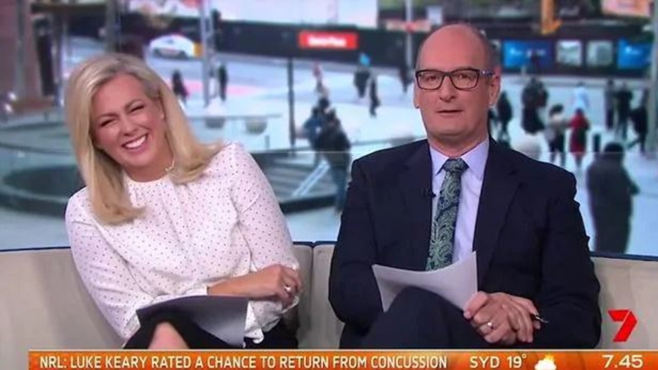 Channel 7’s Sunrise, hosted by Sam Armytage and David Koch, remains on top of the ratings by a comfortable margin.