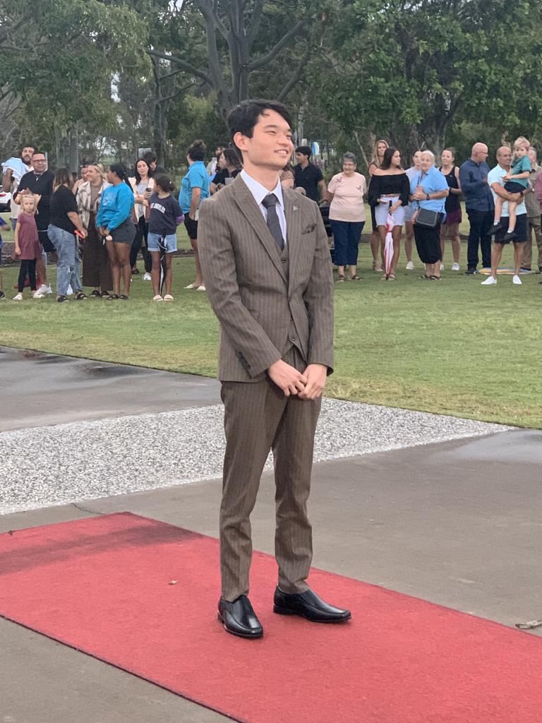 The students arrive at the St James Lutheran College formal.