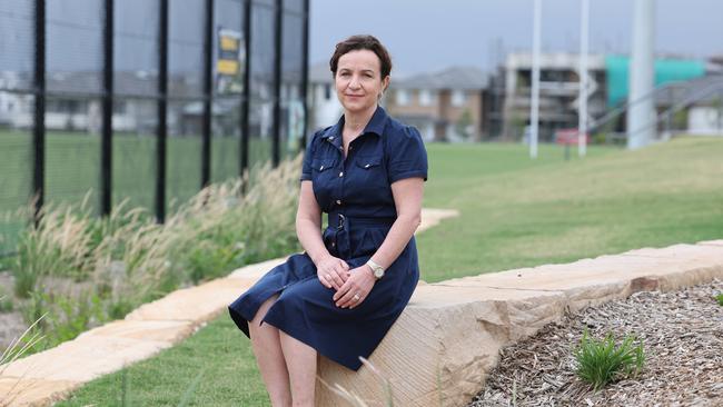 Box Hill residents like Vicki Giannoulis say they will be unable to use Western Sydney Airport. Picture: Rohan Kelly