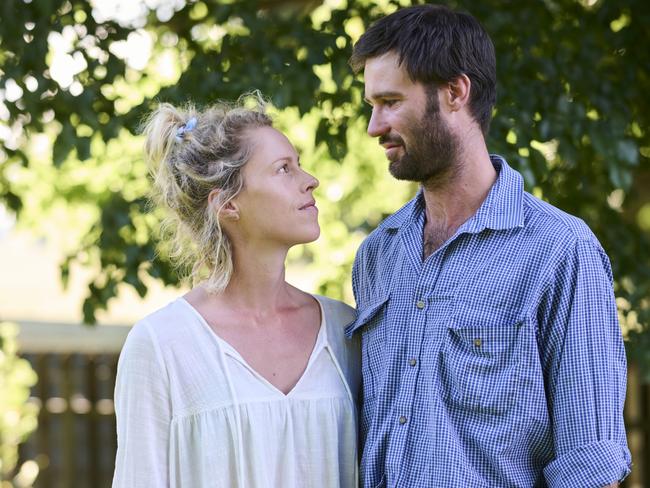 Rhys and Virginia Tapscott at their home in Bowna, NSW. Virginia has created a podcast, My Sister's Secrets, with Australian Journalist Steve Jackson about her sister's death and the sexual exploitation they suffered as children. 4 Feb 2022Photo by Rohan Thomson